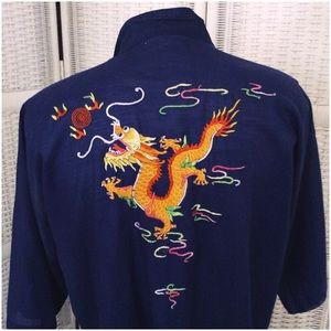 VINTAGE HAND EMBROIDERED DRAGON ROBE